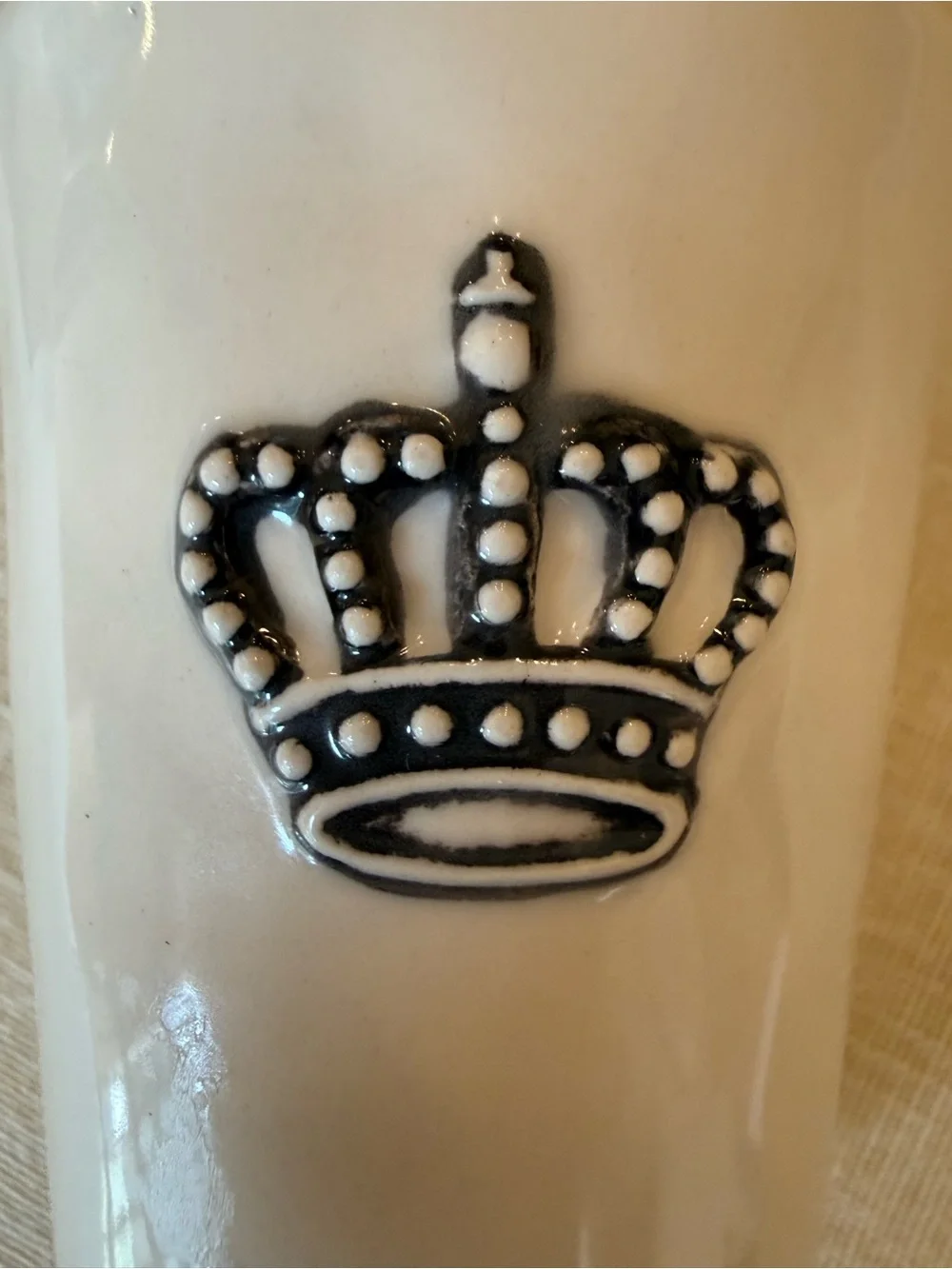 RARE Rae Dunn By Magenta Pitcher with 2 Tumblers; Have a Royal Day